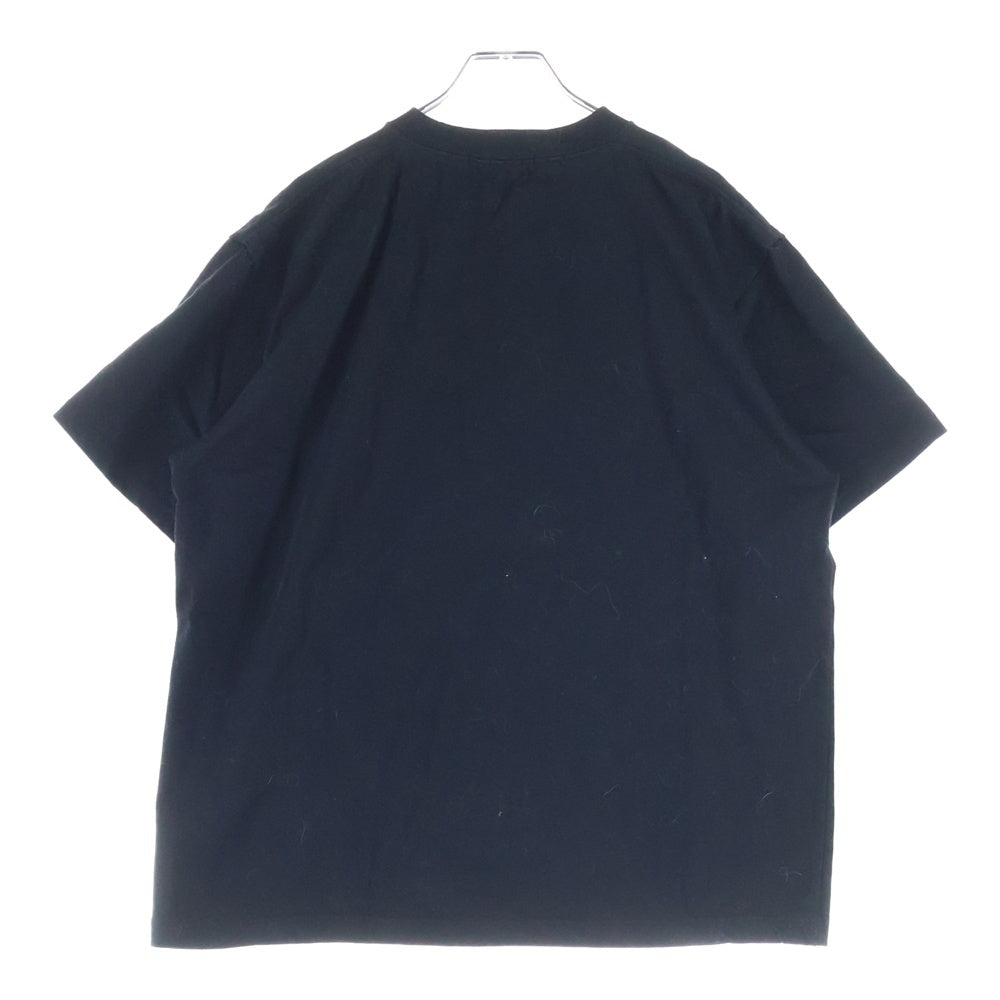 GOD SELECTION XXX(ゴッドセレクショントリプルエックス) Front Print S/S T-Shirt フロントプリント クルーネック半袖Tシャツカットソー ブラック