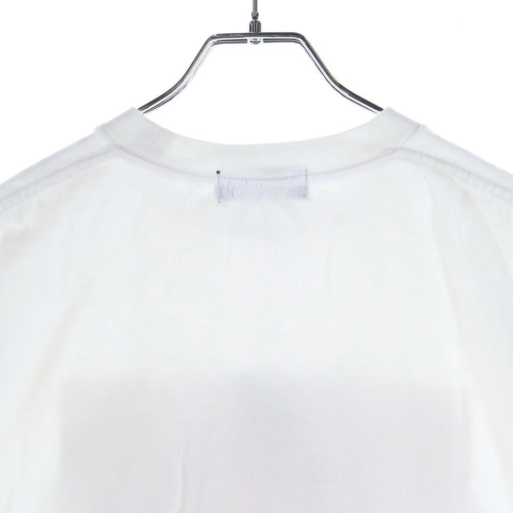 GOD SELECTION XXX(ゴッドセレクショントリプルエックス) Front Print S/S T-Shirt フロントプリント クルーネック半袖Tシャツカットソー ホワイト