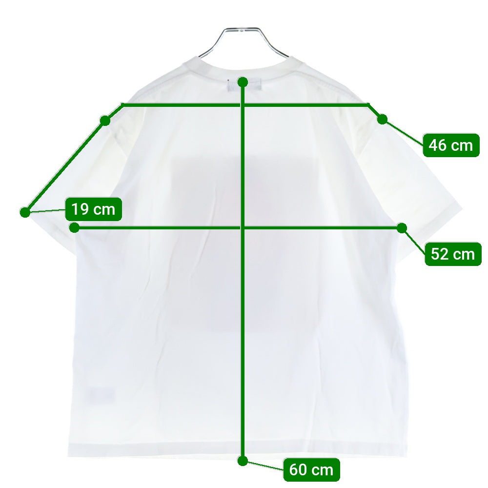 GOD SELECTION XXX(ゴッドセレクショントリプルエックス) Front Print S/S T-Shirt フロントプリント クルーネック半袖Tシャツカットソー ホワイト