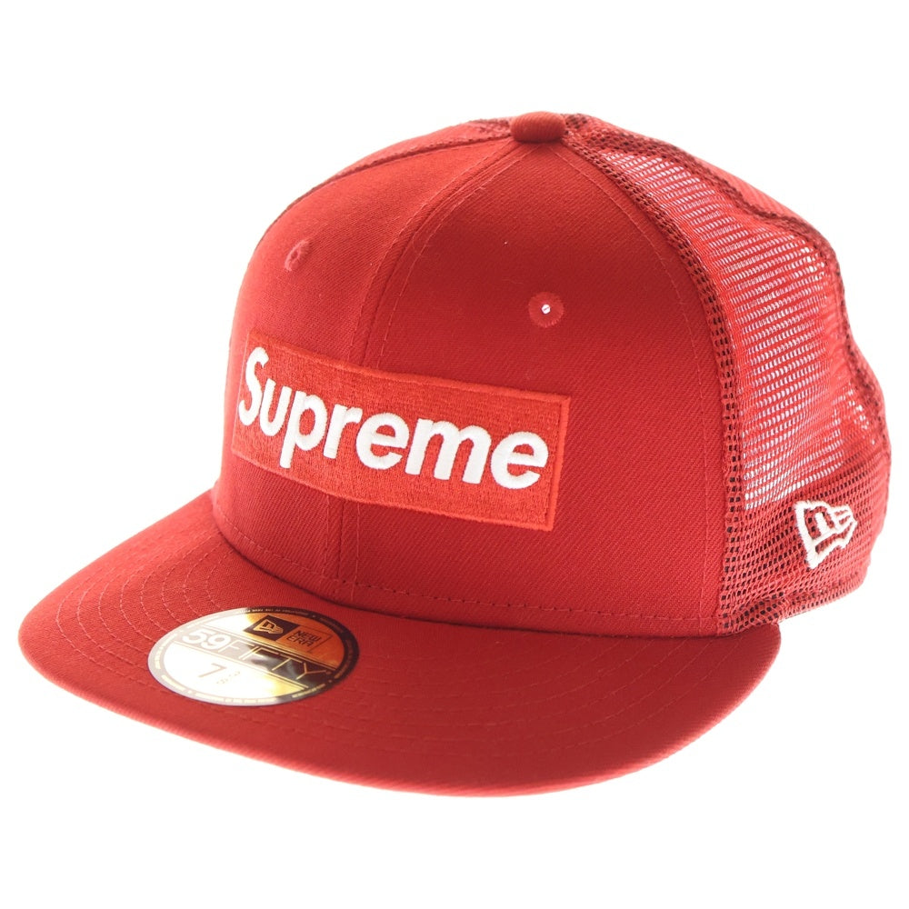 SUPREME(シュプリーム) 24SS ×New Era Box Logo Mesh Back Cap ニューエラ ボックスロゴ メッシュバック ベースボールキャップ 帽子 レッド