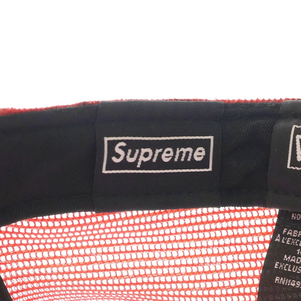 SUPREME(シュプリーム) 24SS ×New Era Box Logo Mesh Back Cap ニューエラ ボックスロゴ メッシュバック ベースボールキャップ 帽子 レッド
