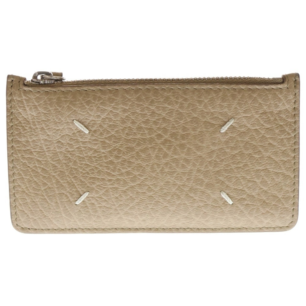 Maison Margiela 11(メゾンマルジェラ11) 4STITCH COIN CASE 4ステッチ レザー フラグメントケース コインケース カードケース ウォレット 財布 ベージュ S56UI014