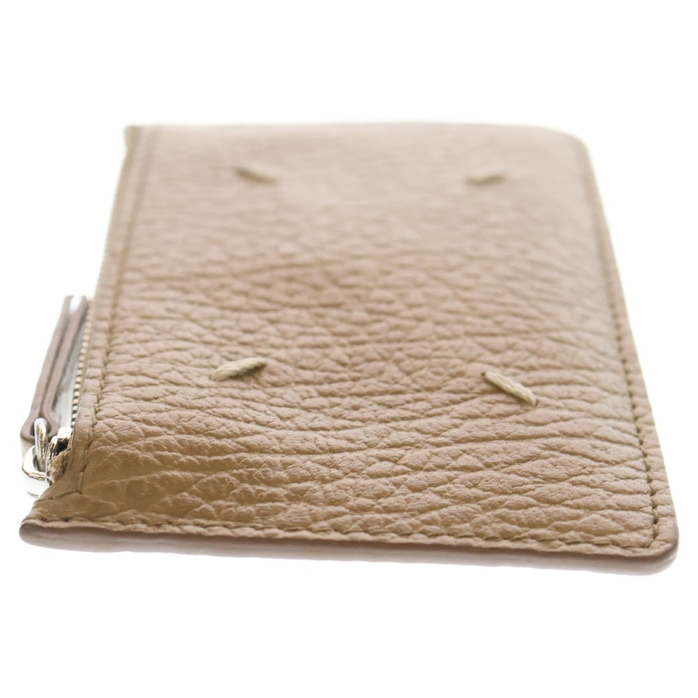 Maison Margiela 11(メゾンマルジェラ11) 4STITCH COIN CASE 4ステッチ レザー フラグメントケース コインケース カードケース ウォレット 財布 ベージュ S56UI014