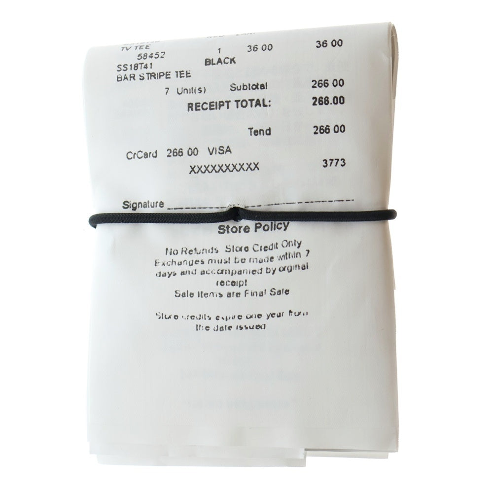 SUPREME(シュプリーム) 24SS ×MM6 Maison Margiela Receipt Wallet エムエムシックス メゾンマルジェラ レシート ウォレット 財布 ブラック/ホワイト