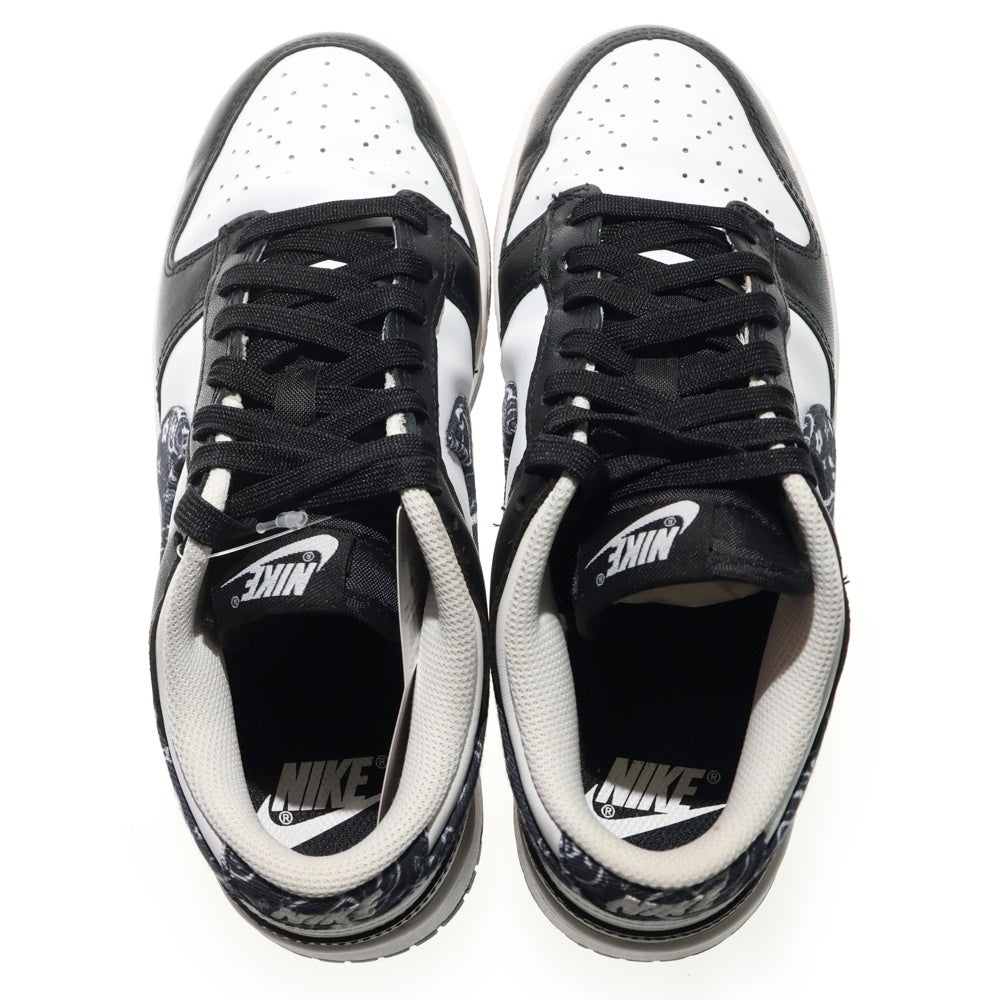 NIKE(ナイキ) WMNS DUNK LOW BLACK PAISLEY DH4401-100 ウィメンズ ダンク ロー ブラックペイズリー ローカットスニーカー ブラック/ホワイト US7/24.0cm