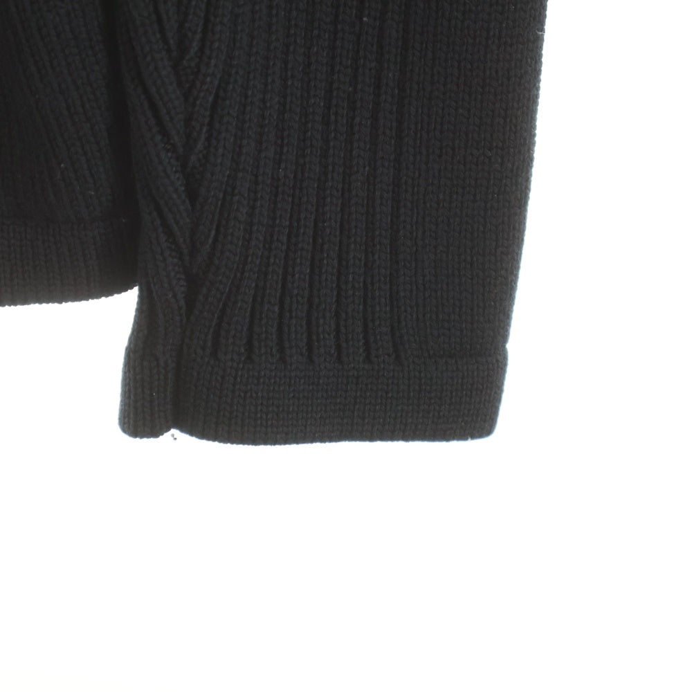 PRADA(プラダ) RE-NYLON Triangle Logo Kint UMB049 S202 リナイロン トライアングルロゴ クルーネックニットセーター ブラック