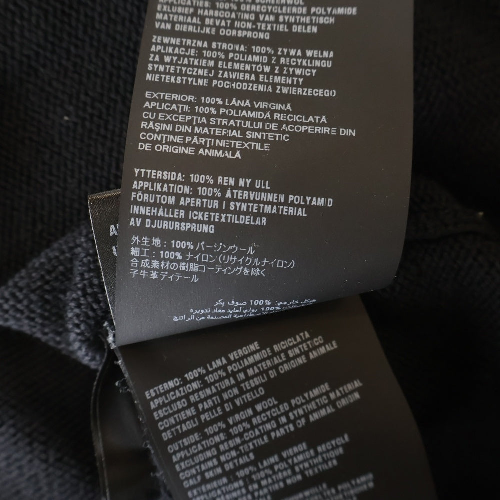 PRADA(プラダ) RE-NYLON Triangle Logo Kint UMB049 S202 リナイロン トライアングルロゴ クルーネックニットセーター ブラック