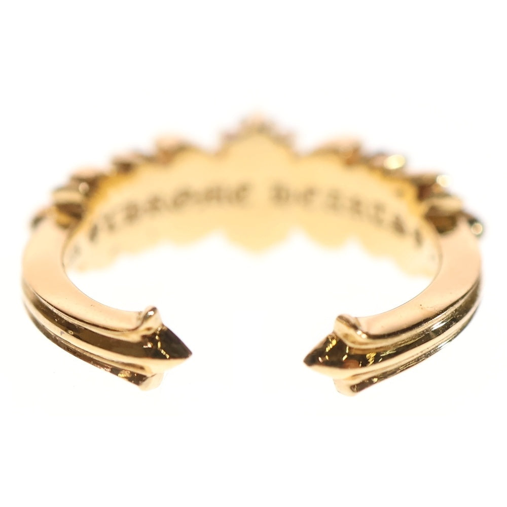 CHROME HEARTS(クロムハーツ) 22K BABY CLSC P D ベイビークラシックダブルフローラル PAVEダイヤ ゴールドリング