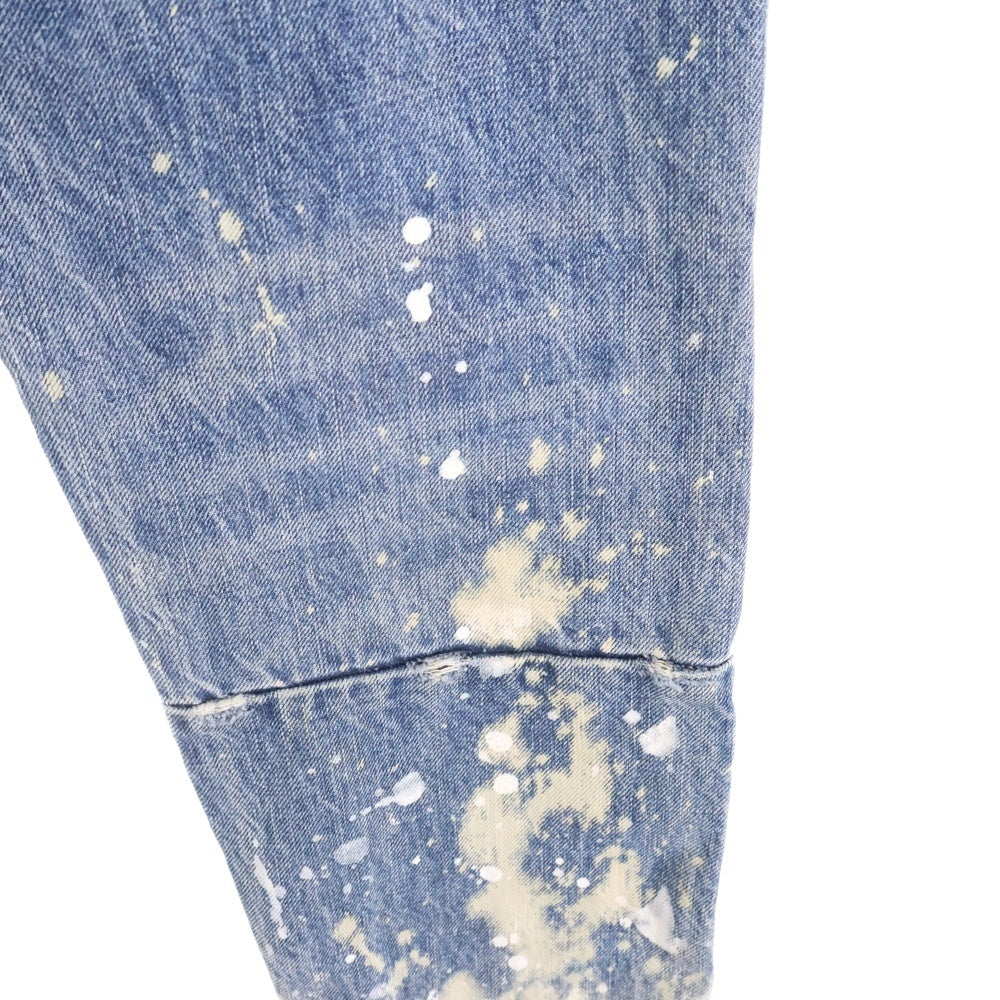 FEAR OF GOD(フィアオブゴッド) ペイントブリーチ加工スキニーパンツ 184103 インディゴ