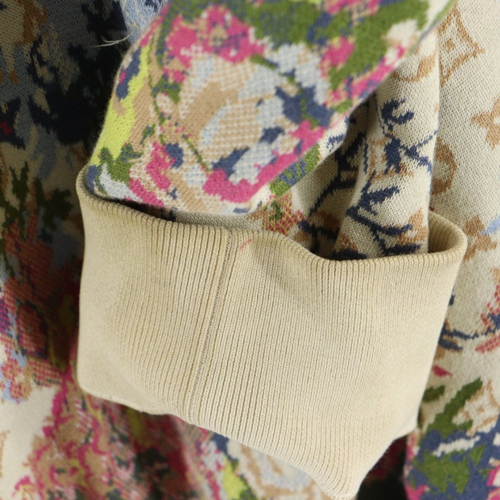 LOUIS VUITTON(ルイヴィトン) 22AW モノグラム ジャガード フラワー スウェット プルオーバーパーカー フーディー マルチカラー RM222 ZLW HNN73W