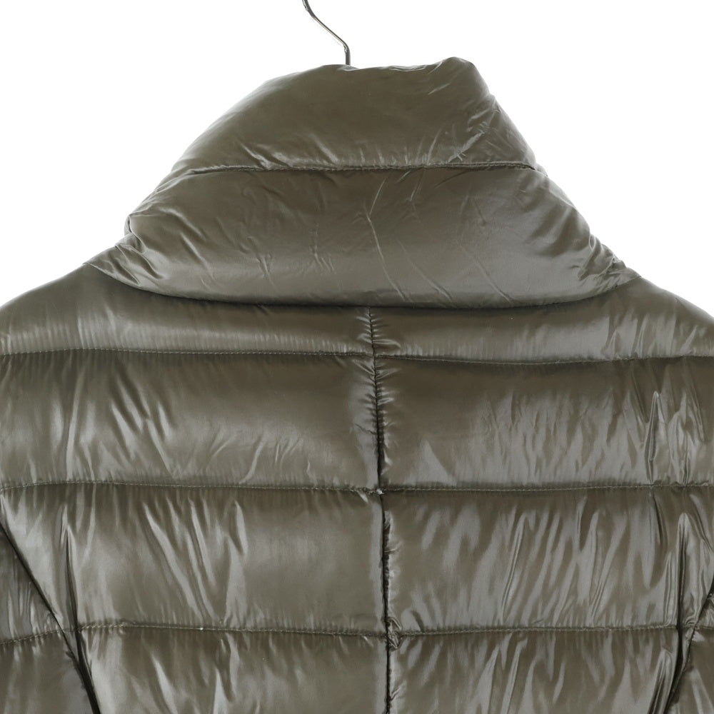 HERNO(ヘルノ) Button Long Down Jacket PI0029d-12017-8980 ボタン ロングダウンジャケット レディース カーキ