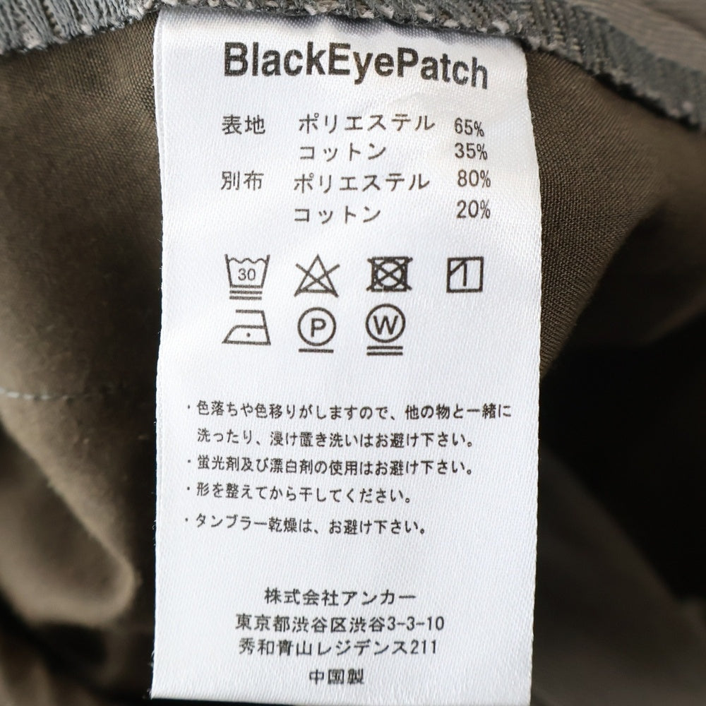 THE BLACK EYE PATCH(ブラックアイパッチ) ×Sulbam サルバム フロントロゴ刺繍 ワイドチノパンツ ブラウン