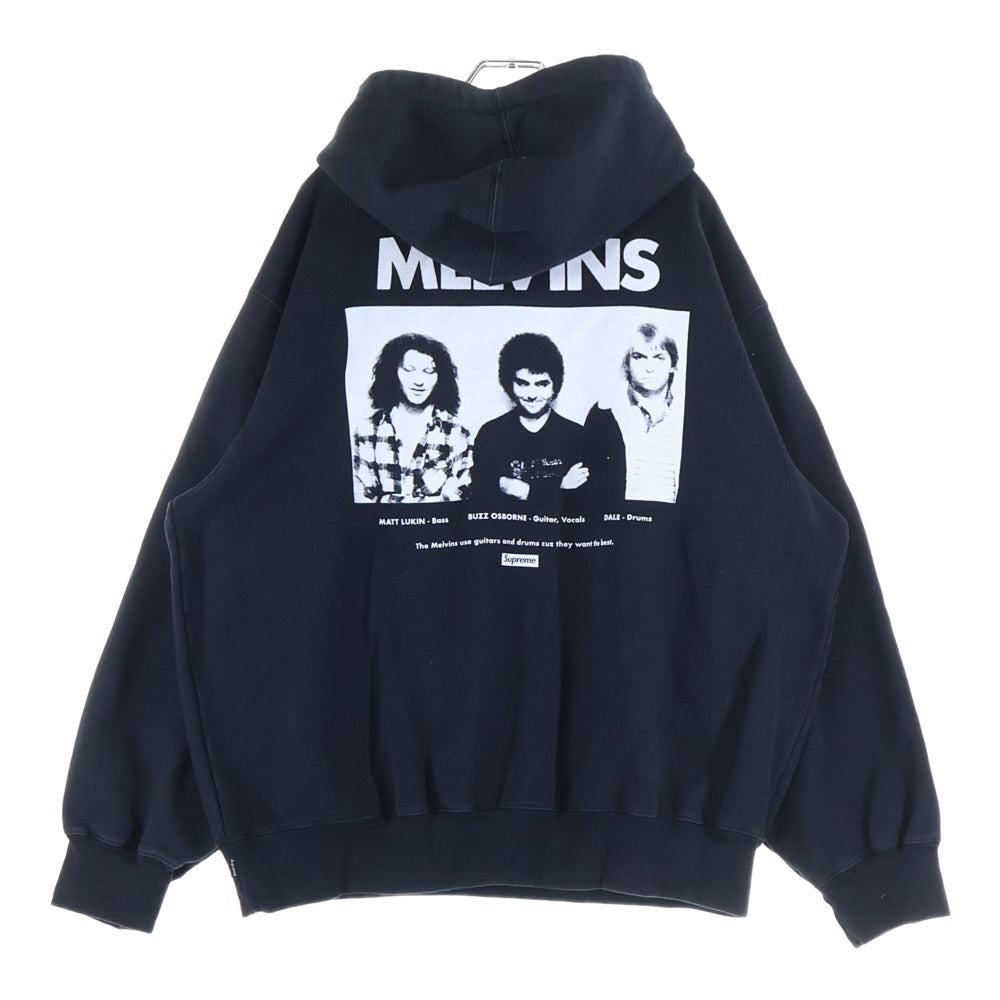 SUPREME(シュプリーム) 24SS Melvins Hooded Sweatshirt メルヴィンス プリントスウェットプルオーバーパーカー フーディ ブラック