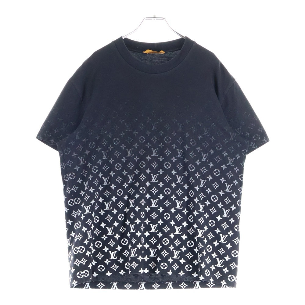 LOUIS VUITTON(ルイヴィトン) 20AW モノグラムグラディエント クルーネック半袖Tシャツカットソー ブラック/ホワイト RM202 NPG HJY77W
