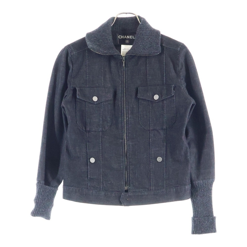 CHANEL(シャネル) ココマークボタンデニムジャケット ブラック P21732W03184 レディース
