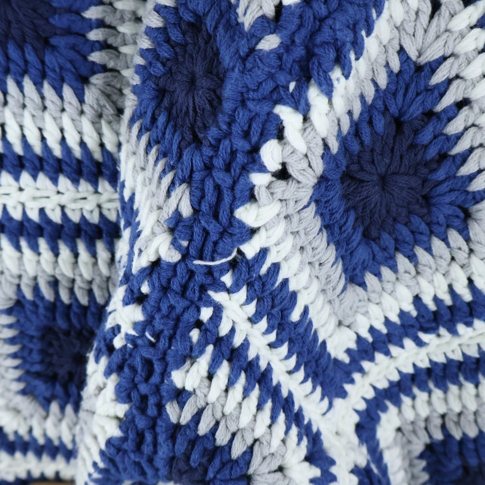 SUPREME(シュプリーム) 20AW Crochet Hooded Zip Up Sweater クロシェジップアップパーカー フーディー ブルー