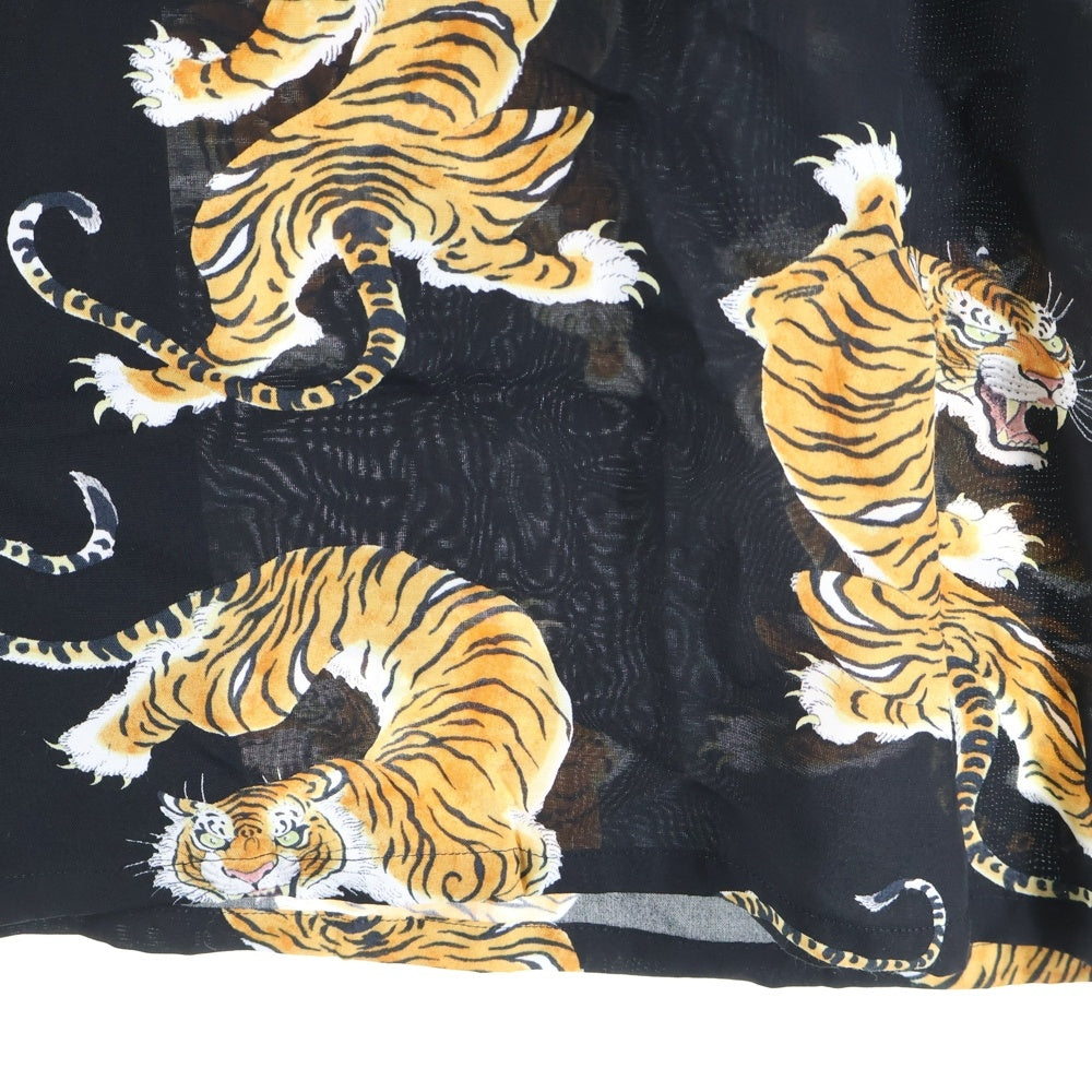 WACKO MARIA(ワコマリア) 20SS TIM LEHI HAWAIIAN SHIRTS ティムレヒ トラ柄 ハワイアン オープンカラー 半袖シャツ ブラック