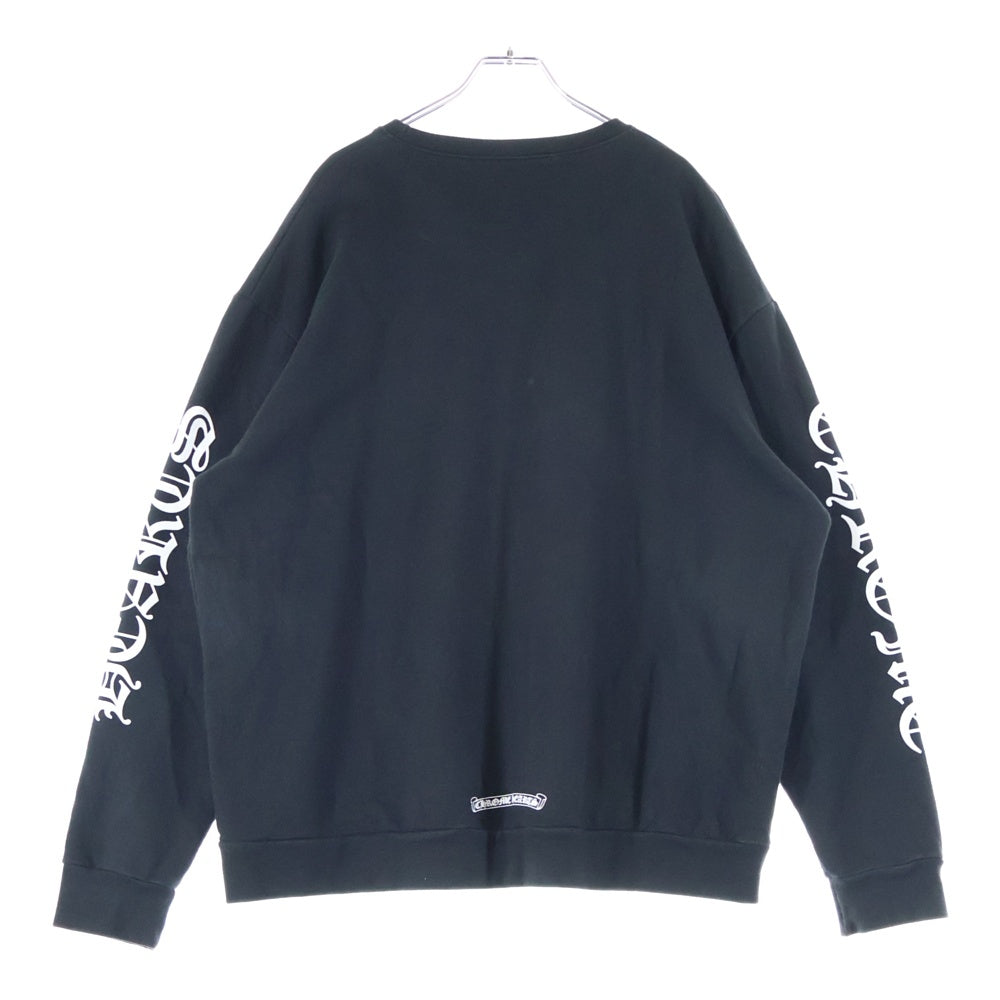 CHROME HEARTS(クロムハーツ) SWTSHRT PLVR ネックロゴ クルーネックスウェットトレーナー ブラック