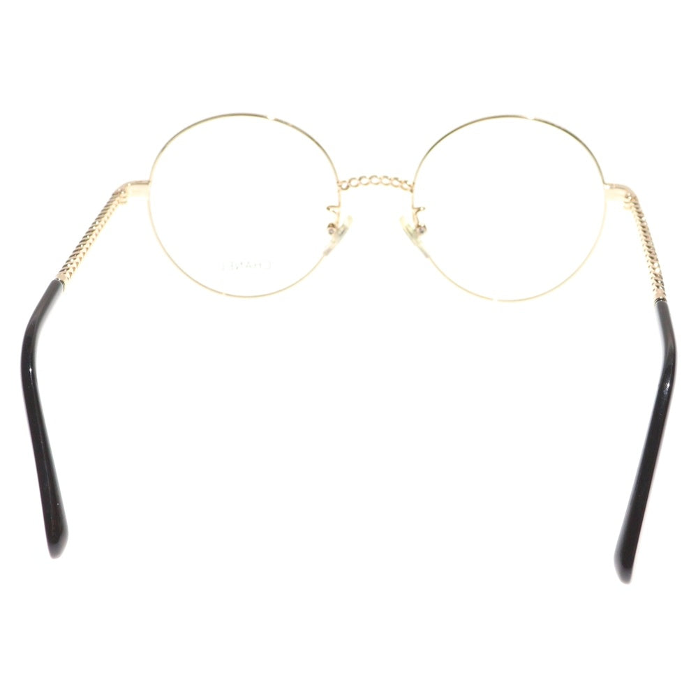 CHANEL(シャネル) 2186 ラウンドフレーム ゴールドテンプル サングラス メガネ 眼鏡 ゴールド/ブラック