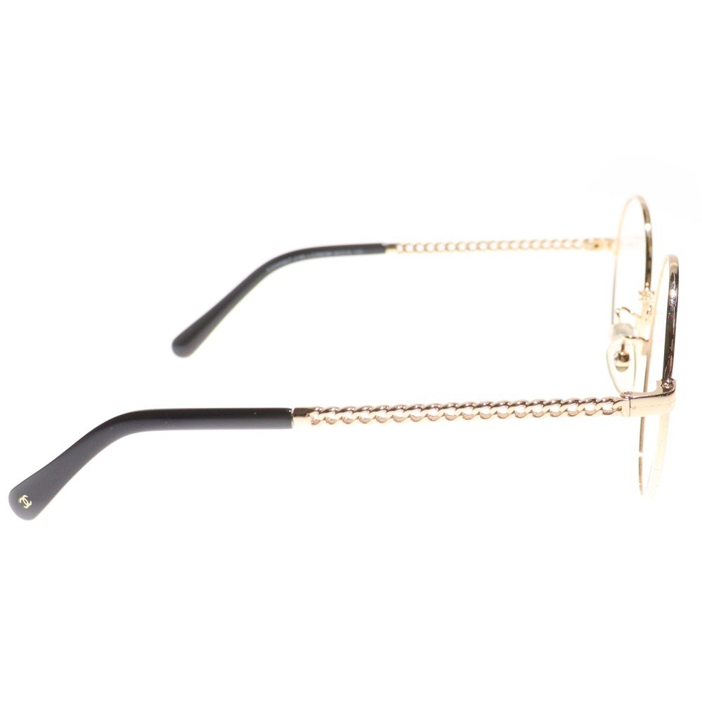 CHANEL(シャネル) 2186 ラウンドフレーム ゴールドテンプル サングラス メガネ 眼鏡 ゴールド/ブラック