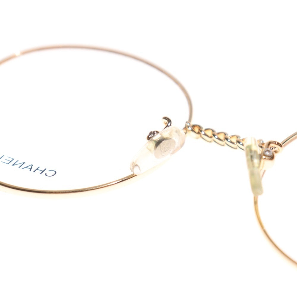 CHANEL(シャネル) 2186 ラウンドフレーム ゴールドテンプル サングラス メガネ 眼鏡 ゴールド/ブラック