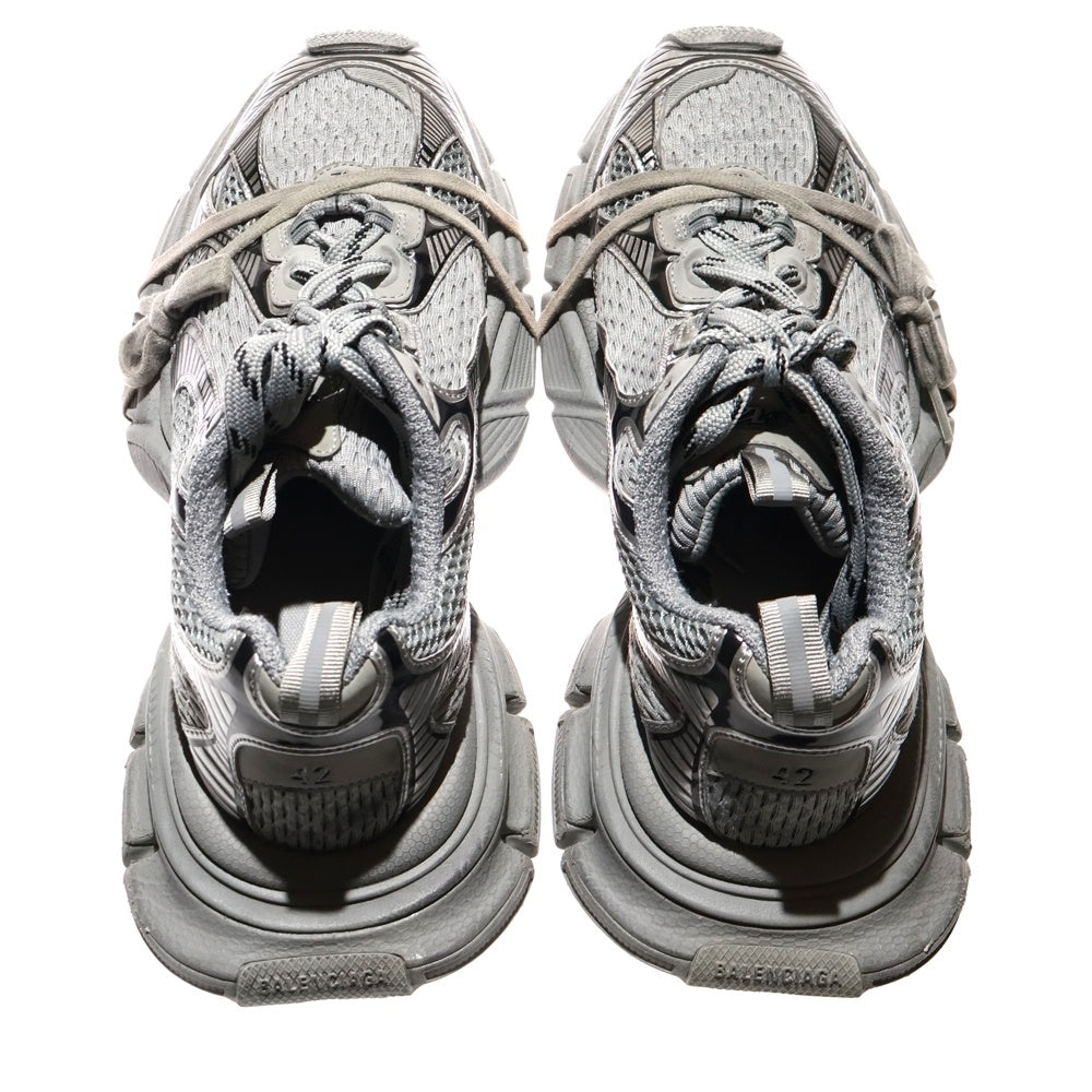 BALENCIAGA(バレンシアガ) 3XL Sneaker ユーズド加工 メッシュ レースアップ ローカットスニーカー 734734 グレー