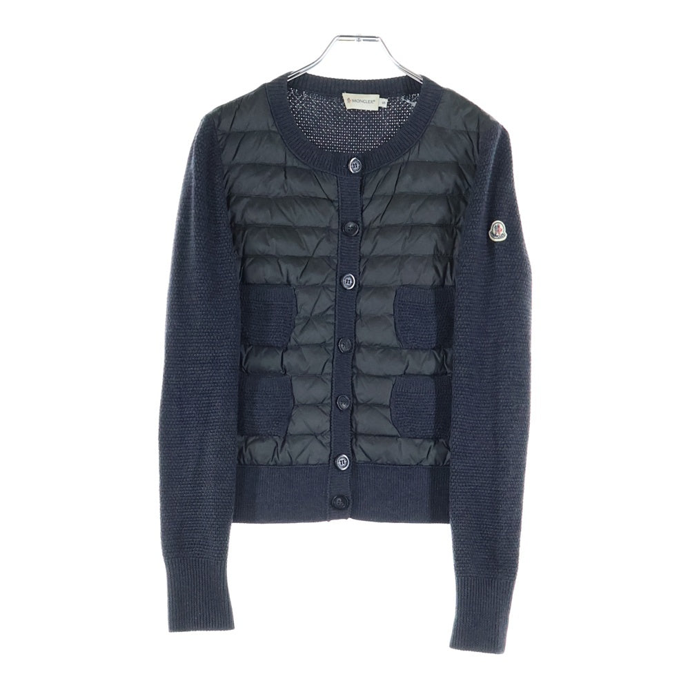 モンクレール Alla Coreana ダウンニットカーディガン ネイビー XL MONCLER(モンクレール) MAGLIONE TRICOT ALLA COREANA ダウン切替