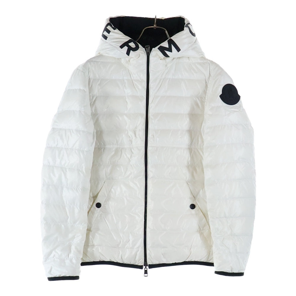 MONCLER(モンクレール) KRIM GIUBBOTTO フードロゴリバーシブルダウンジャケット ホワイト/ブラック G10911A52N70