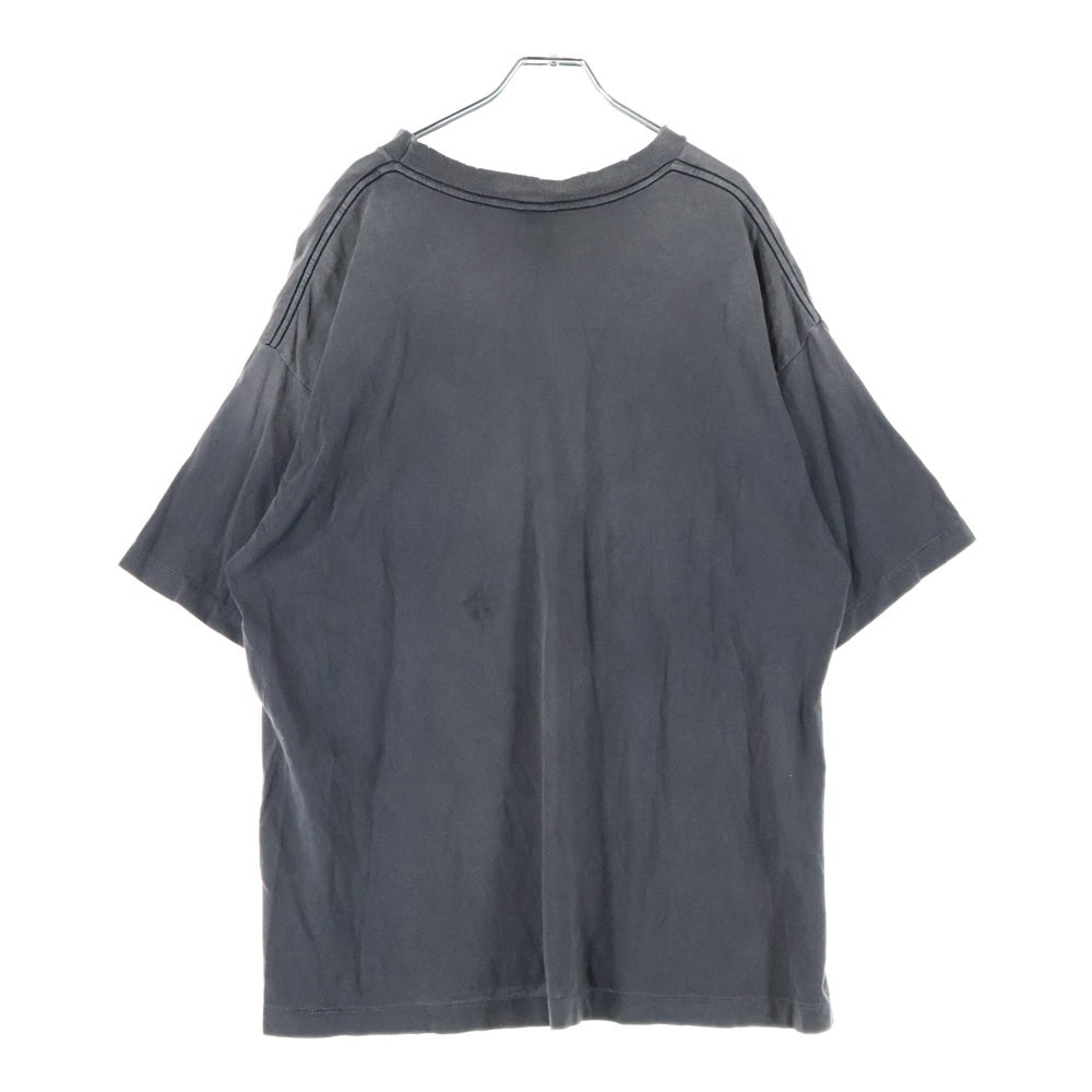 SAINT MICHAEL(セントマイケル) 25SS ×NEIGHBORHOOD STHD SS TEE HOOD SM-HR8-0000-C69 ×ネイバーフッド フロントプリント半袖Tシャツ 半袖カットソー グレー