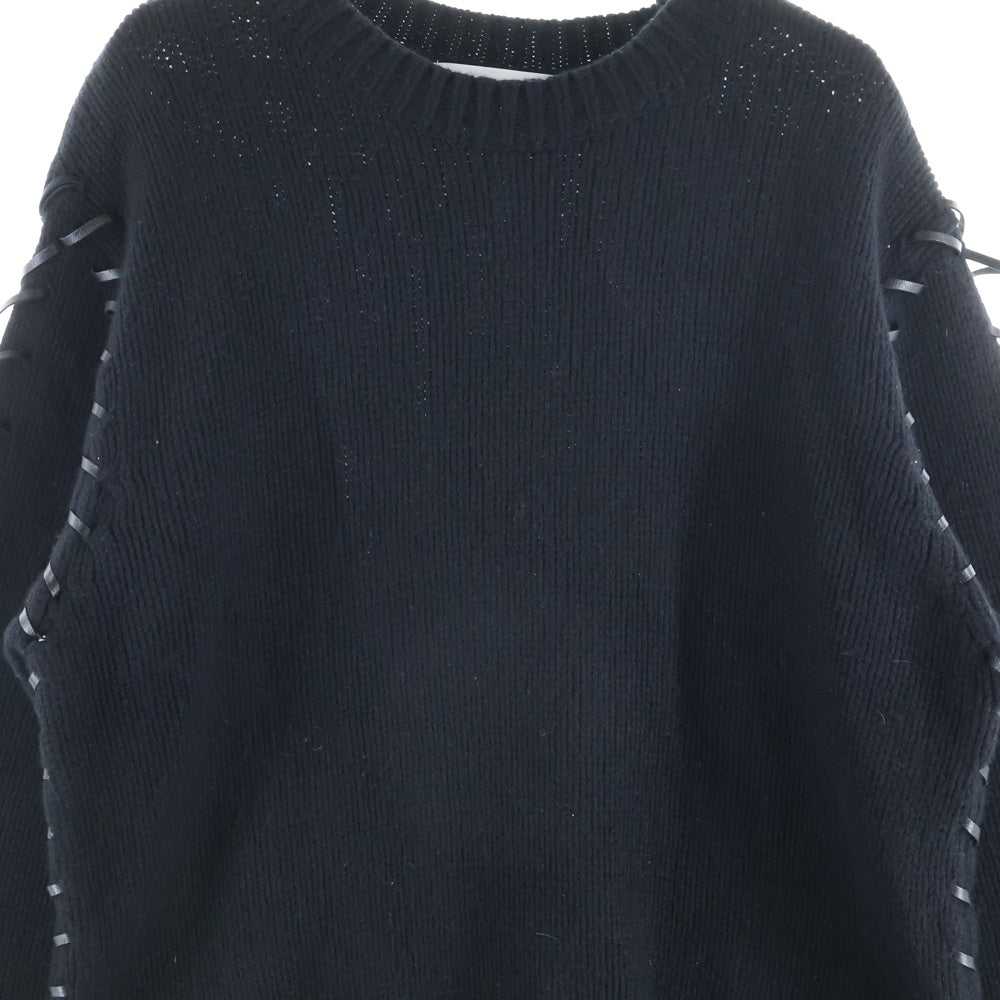 DISCOVERED(ディスカバード) LOOPING KNIT DC-AW22-KN-03 ルーピングクルーネックニットセーター ブラック