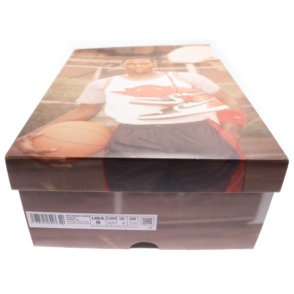 NIKE(ナイキ) AIR JORDAN 1 RETRO HIGH OG BLACK TOE REIMAGINED DZ5485-106 エアジョーダン1 レトロ OG ブラックトゥリイマジンド ハイカットスニーカー US9/27cm