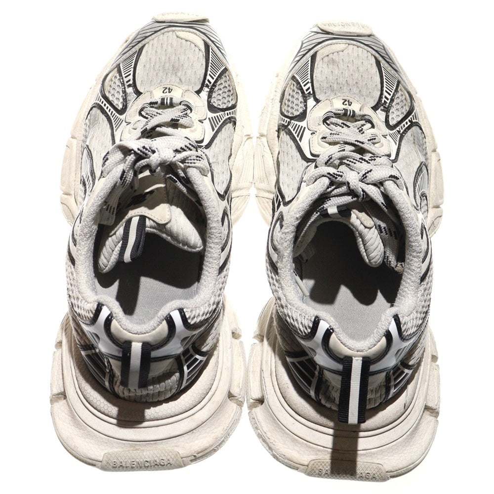 BALENCIAGA(バレンシアガ) 3XL Sneaker ユーズド加工 メッシュレースアップローカットスニーカー 734734 グレー