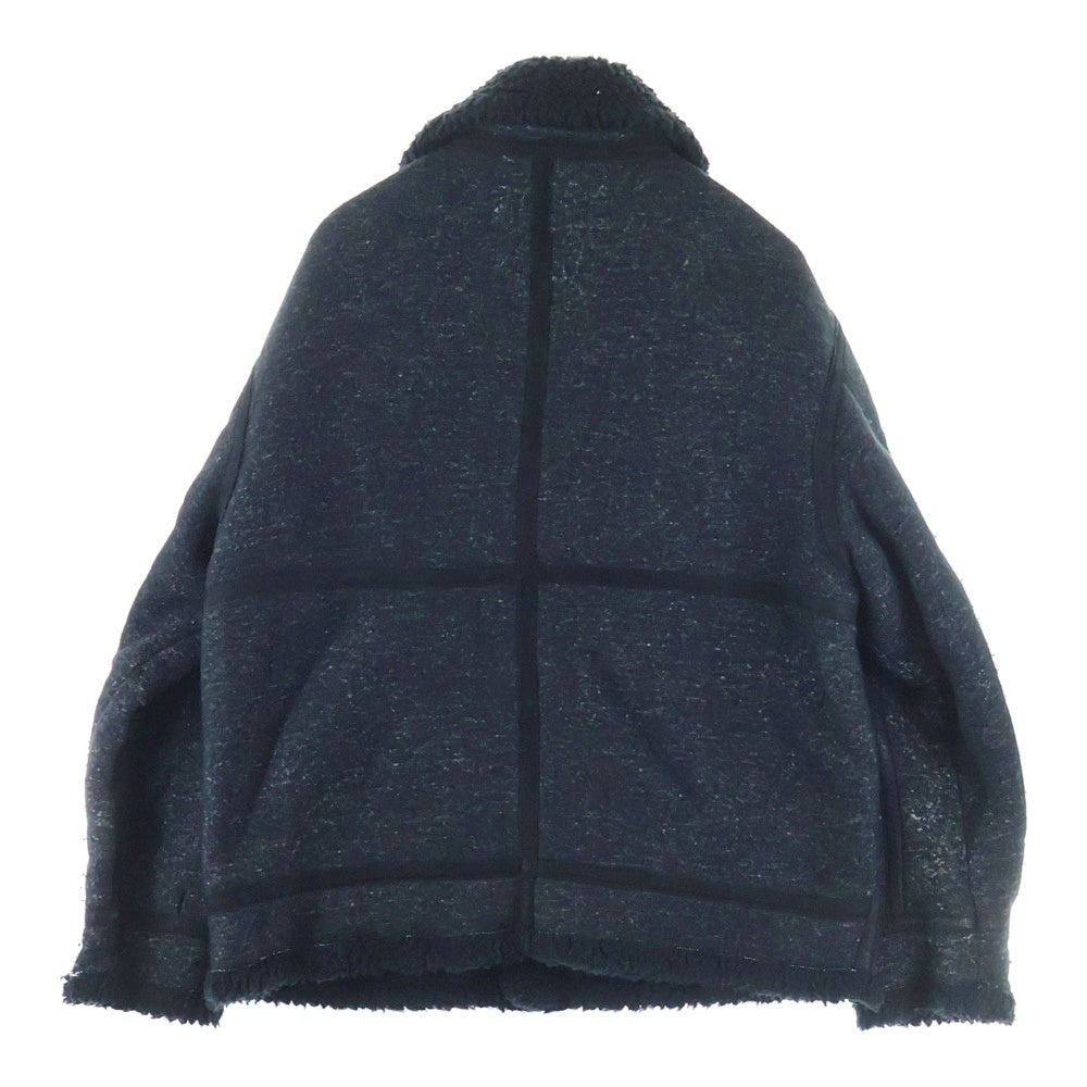 UNUSED(アンユーズド) 17AW ×BEAUTY&YOUTH B-3 ボアフリースジャケット ブラック