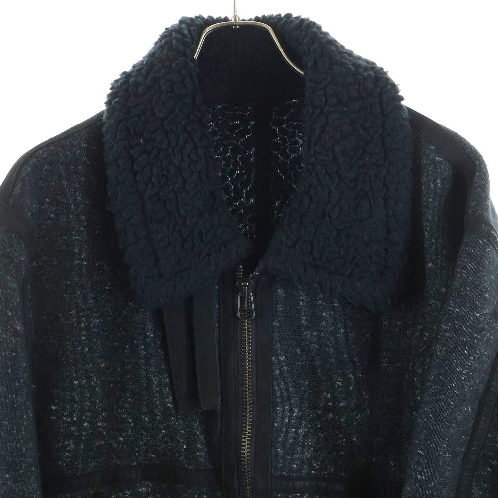 UNUSED(アンユーズド) 17AW ×BEAUTY&YOUTH B-3 ボアフリースジャケット ブラック