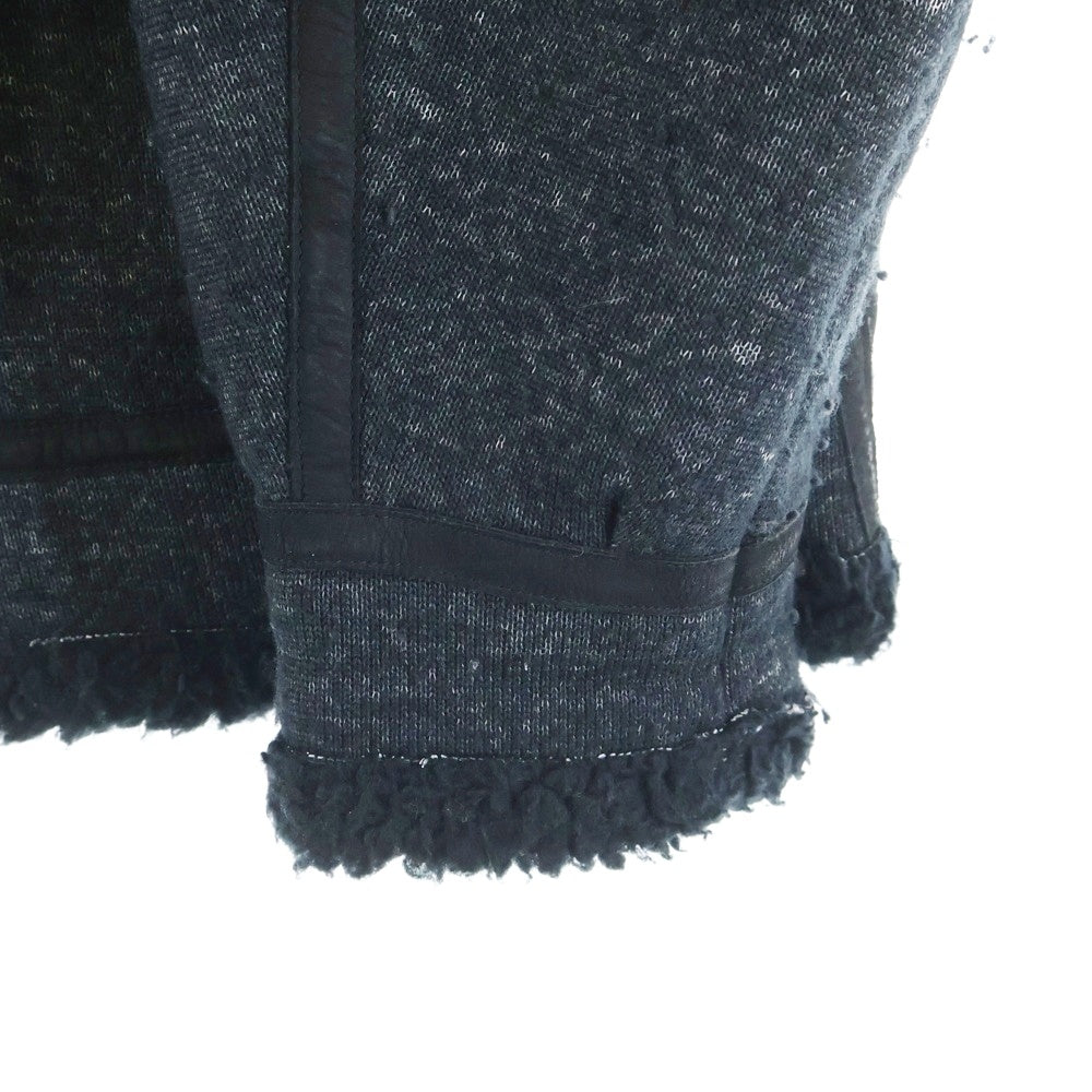 UNUSED(アンユーズド) 17AW ×BEAUTY&YOUTH B-3 ボアフリースジャケット ブラック