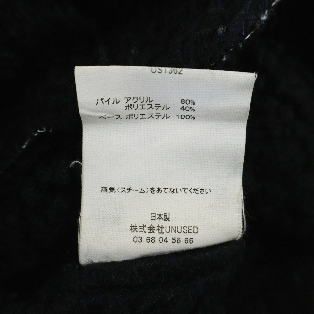 UNUSED(アンユーズド) 17AW ×BEAUTY&YOUTH B-3 ボアフリースジャケット ブラック