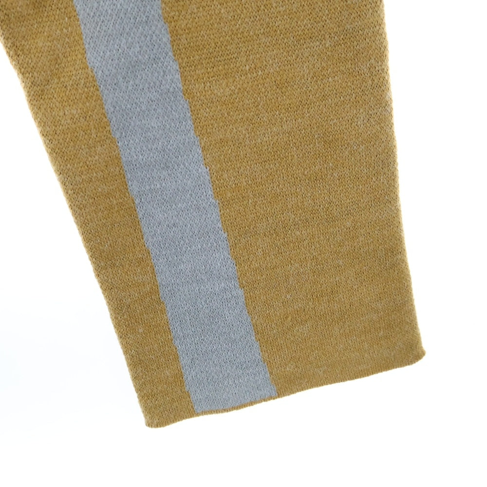 House Of Error(ハウスオブエラー) クロップド丈 ニットブルゾンジャケット イエロー