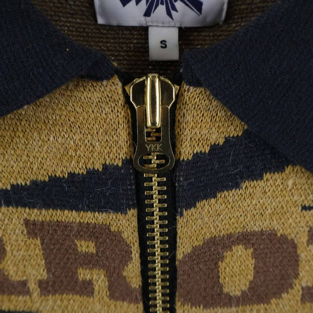 House Of Error(ハウスオブエラー) クロップド丈 ニットブルゾンジャケット イエロー