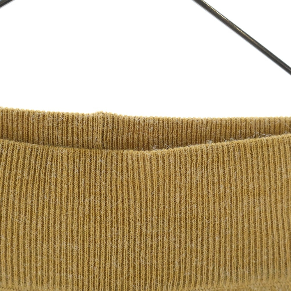 House Of Error(ハウスオブエラー) ドローコード付き プリントニットロングパンツ イエロー