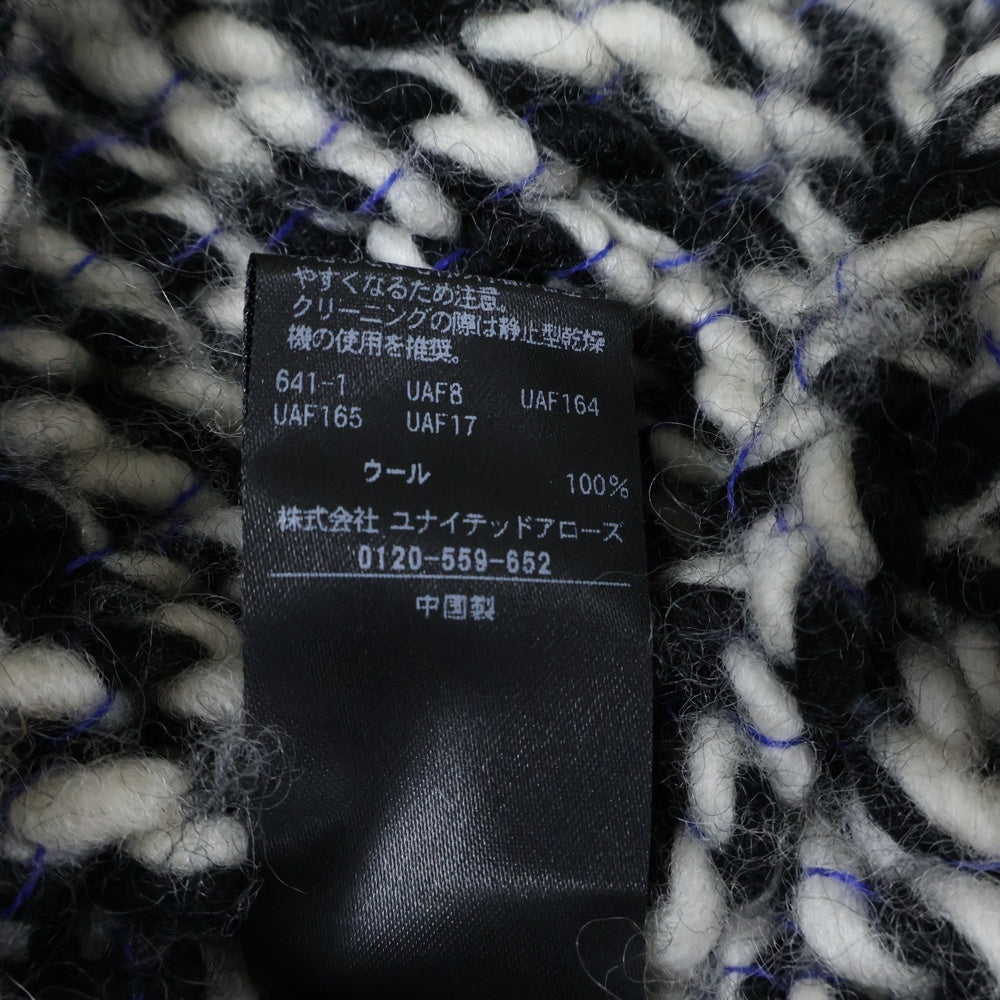 NO BRAND(ノーブランド) 6(ROKU) BEAUTY&YOUTH (ロク ビューティーアンドユース) ウールローゲージカーディガン 8628-199-0139 マルチ レディース