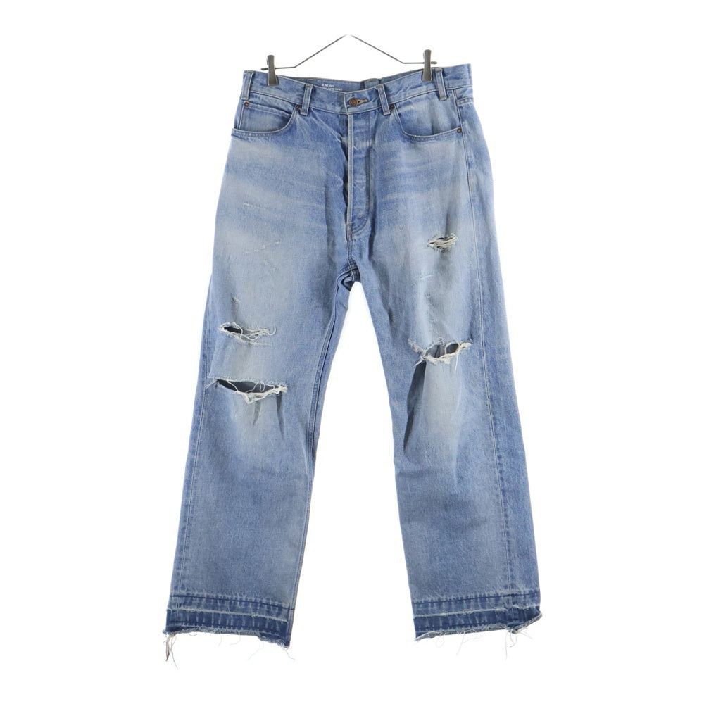 CELINE(セリーヌ) ウェスリーデトロイトジーンズ ダメージ加工デニムパンツ N851 033S 08WT インディゴ