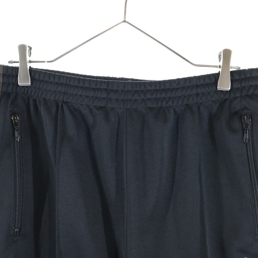 Needles(ニードルス) Zipped Track Pant Poly Smooth PU276 ジップド サイドライン トラックパンツ ブラック