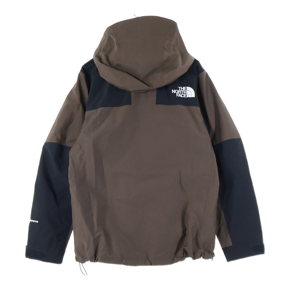 THE NORTH FACE(ザノースフェイス) MOUNTAIN JACKET GORE-TEX NP61800 マウンテンジャケット ゴアテックス ロゴ フーデッドナイロンジャケット ブラウン/ブラック