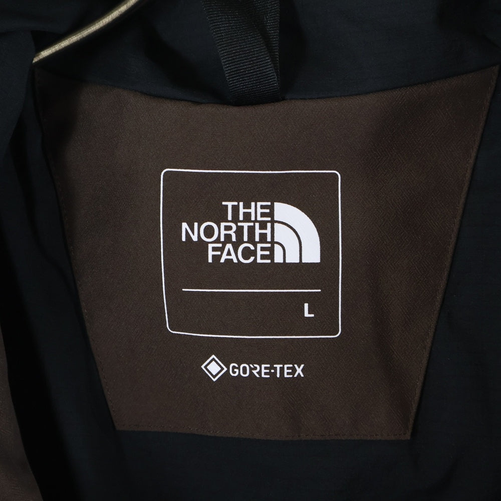 THE NORTH FACE(ザノースフェイス) MOUNTAIN JACKET GORE-TEX NP61800 マウンテンジャケット ゴアテックス ロゴ フーデッドナイロンジャケット ブラウン/ブラック