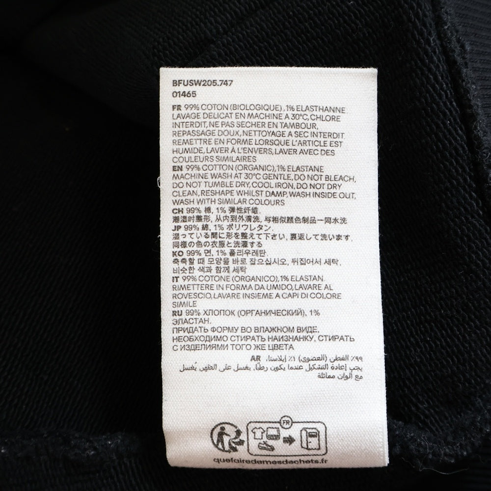 AMI Alexandre Mattiussi(アミアレクサンドルマテュッシ) AMI DE COEUR HOODIE BFUSW205.747 ワンポイント ハートロゴ プルオーバーパーカー フーディー ブラック