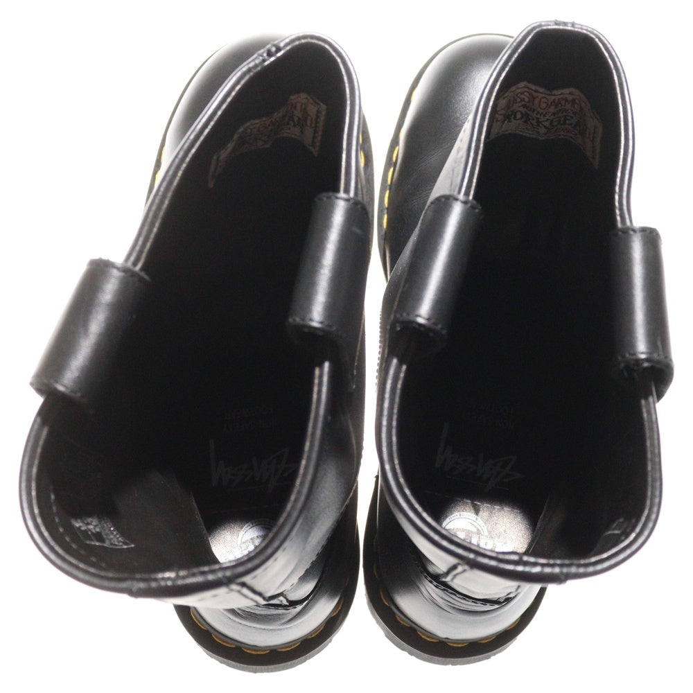 STUSSY(ステューシー) 24AW ×DR.MARTENS 2295 DECON STUSSY BLACK WANAMA 3224101/24C3224001 ドクターマーチン デコン ステューシーブラックワナマ レザー ロングブーツ ブラック