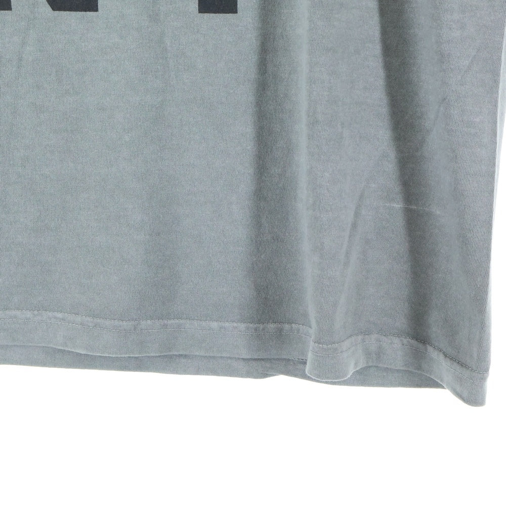 STUSSY(ステューシー) NO.4 PIG DYED TEE フロントロゴプリント クルーネック半袖Tシャツカットソー グレー