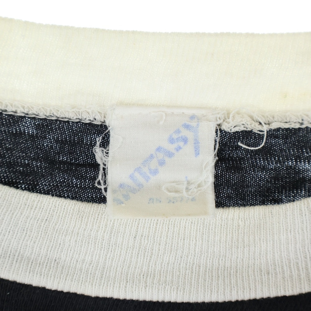 VINTAGE(ヴィンテージ) 80S VINTAGE RUSH MOVING PICTURES TOUR TEE ネックラグラン七分袖Tシャツカットソー バンT パキスタン綿 FANTASYタグ