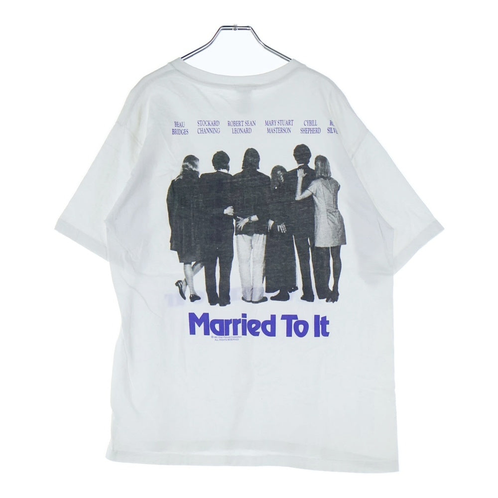 VINTAGE(ヴィンテージ) 90S VINTAGE Married To It Tee マリード トゥ イット オリジナルプロモーション プリント 1991年コピーライト クルーネック半袖Tシャツカットソー ムービーT