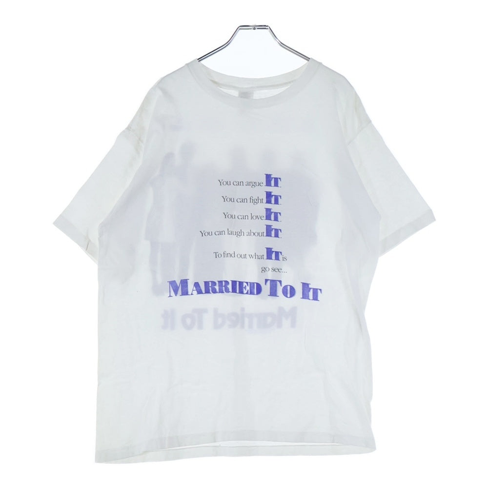 VINTAGE(ヴィンテージ) 90S VINTAGE Married To It Tee マリード トゥ イット オリジナルプロモーション プリント 1991年コピーライト クルーネック半袖Tシャツカットソー ムービーT